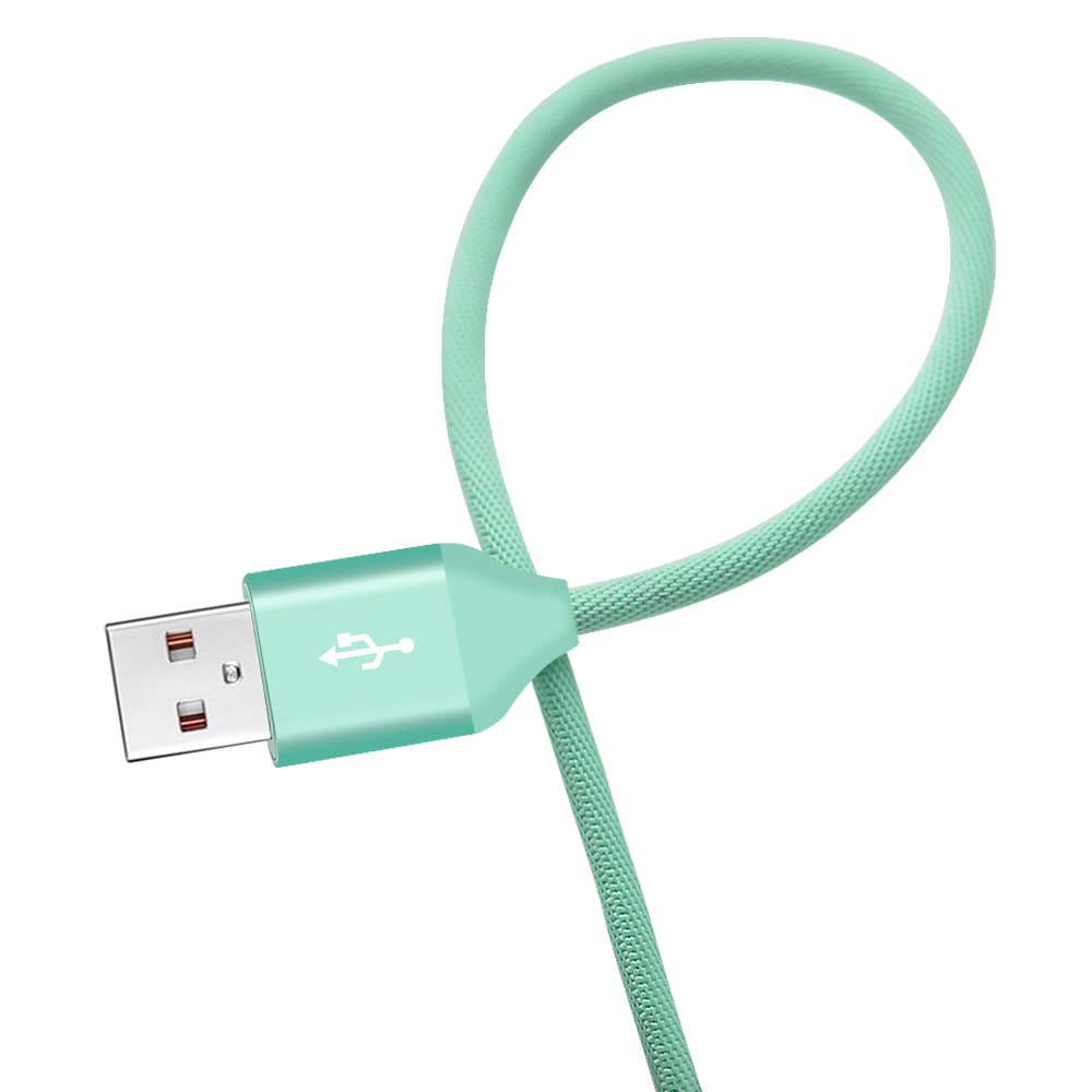 USB-C to USB-A Braided Cable for Smartphones 6 Feet
