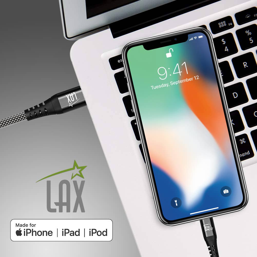 Apple MFi Certified Lightning to USB-C Cable (10ft)