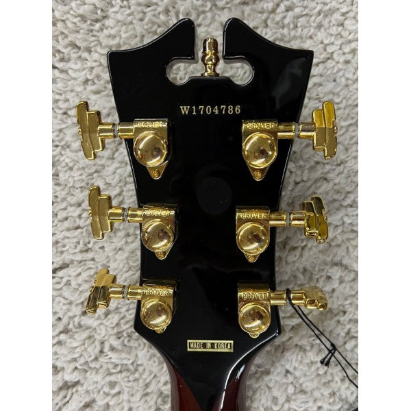 D'Angelico Limited Excel DC Semi-Hollow Electric Guitar w/Case, DAEDCWALNUTTP
