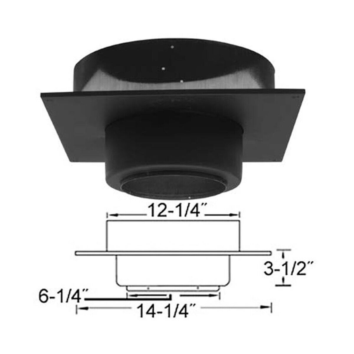 Selkirk 206410 6T-FSP Finish Ceilling Support Kit, 6"