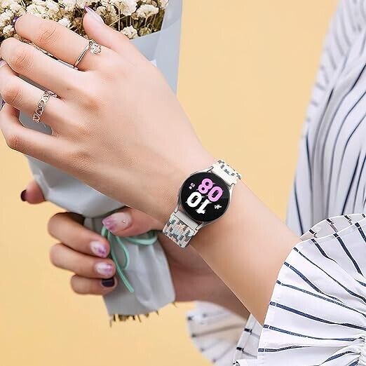 20mm Braided Bands Compatible with Samsung Galaxy Watch 6/5/4 (5 BAND PACK)
