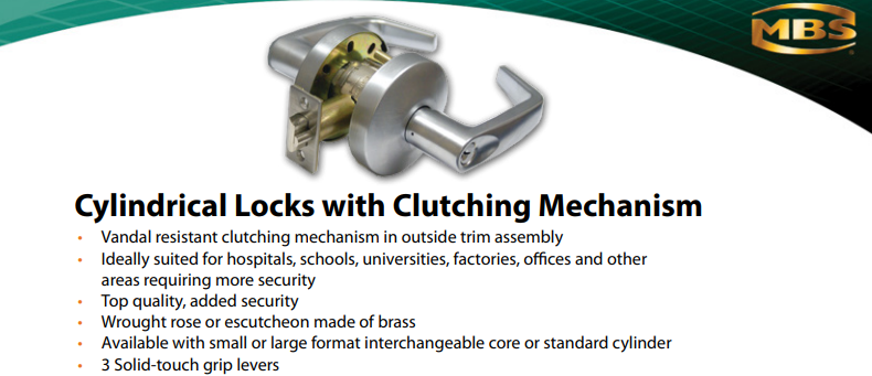 MBS Marshall Best Security (MB1S3-05-15-626)(Set of 7 New keyed locksets)
