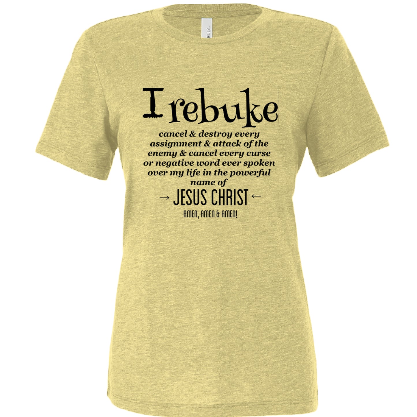 Pale Yellow Triblend - FRONT