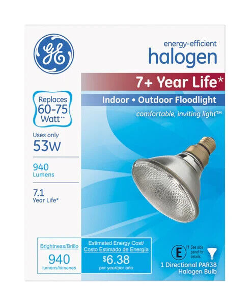 GE Lighting 76143 Energy-Efficient HIR Display Lamp Floodlight (18 Pak) PAR38