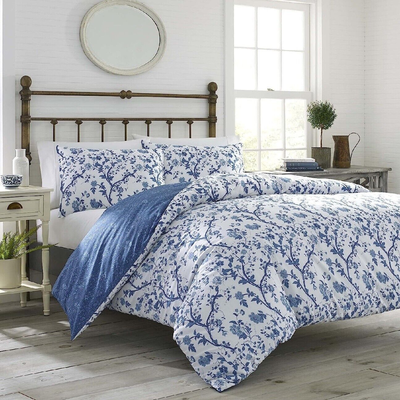 Laura Ashley Home Elise 7 PC Comforter Set All Season--KING