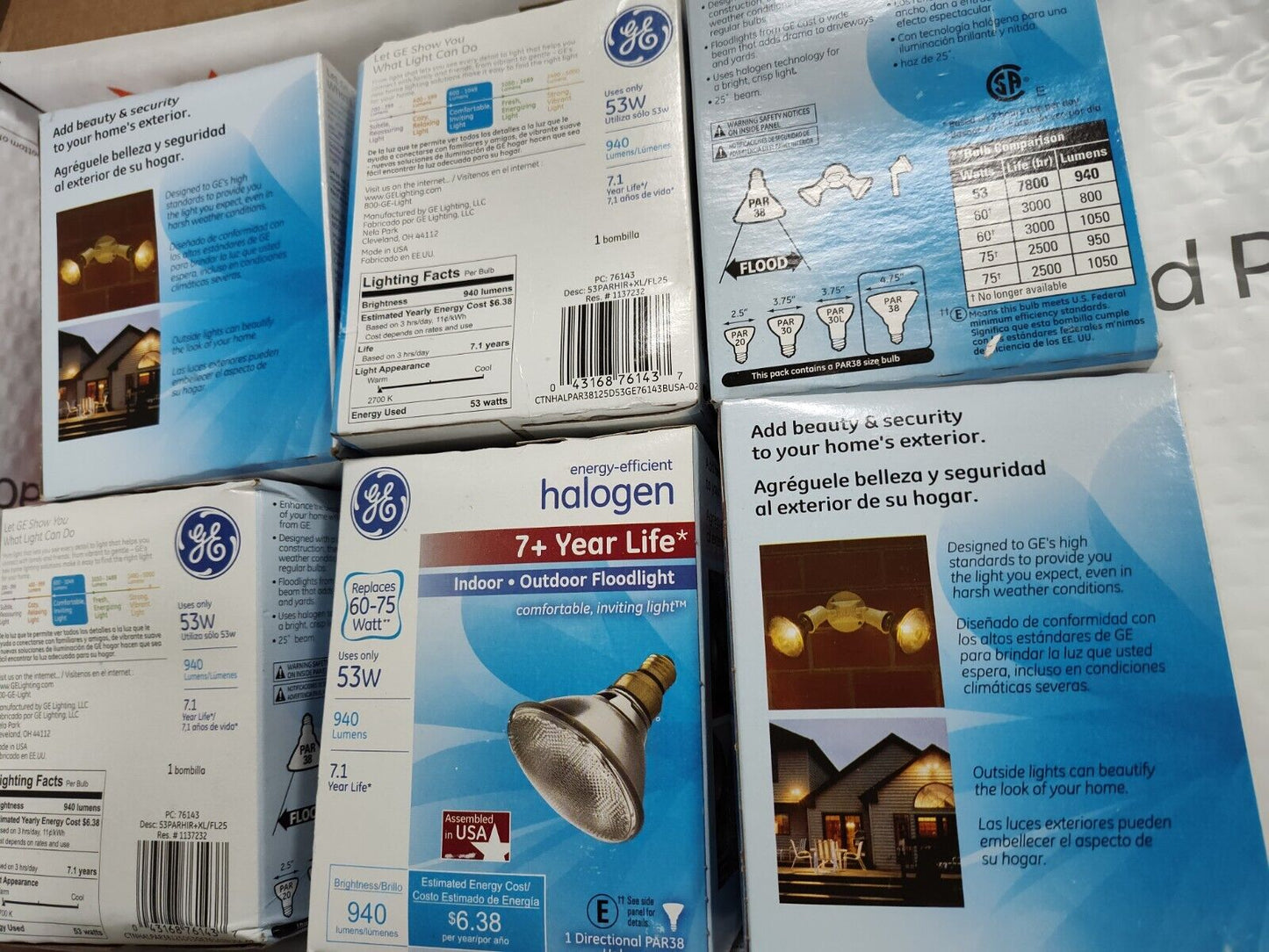 GE Lighting 76143 Energy-Efficient HIR Display Lamp Floodlight (18 Pak) PAR38