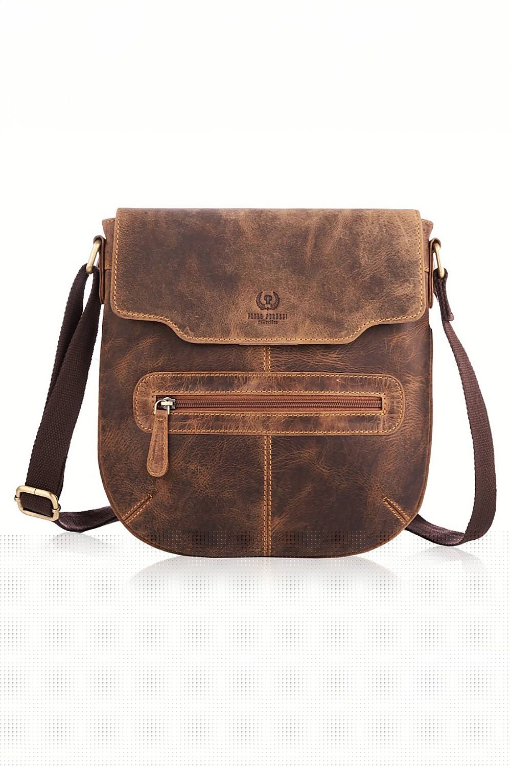 Red HOT Natural leather bag by Galanter, will improve your look