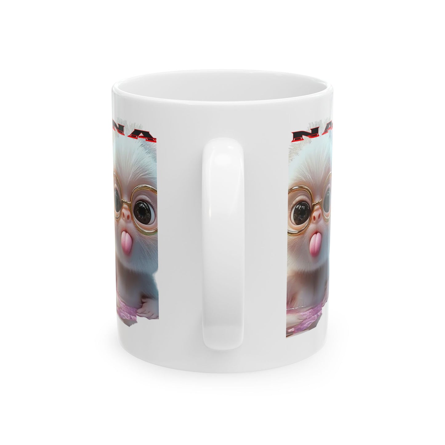 Funny Animal Ceramic Mug with Cute Monkey Design, Great for Coffee Lovers, Gift for Birthdays, Holidays, and Special Occasions