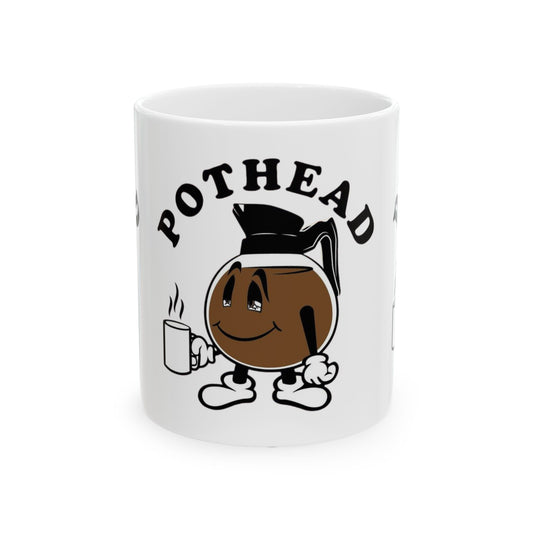 Funny Pothead Coffee Mug | Gift for Coffee Lovers, Unique Tea Cup, Cartoon Mug, 11oz 15oz Sizes, Perfect for Birthdays, Holidays