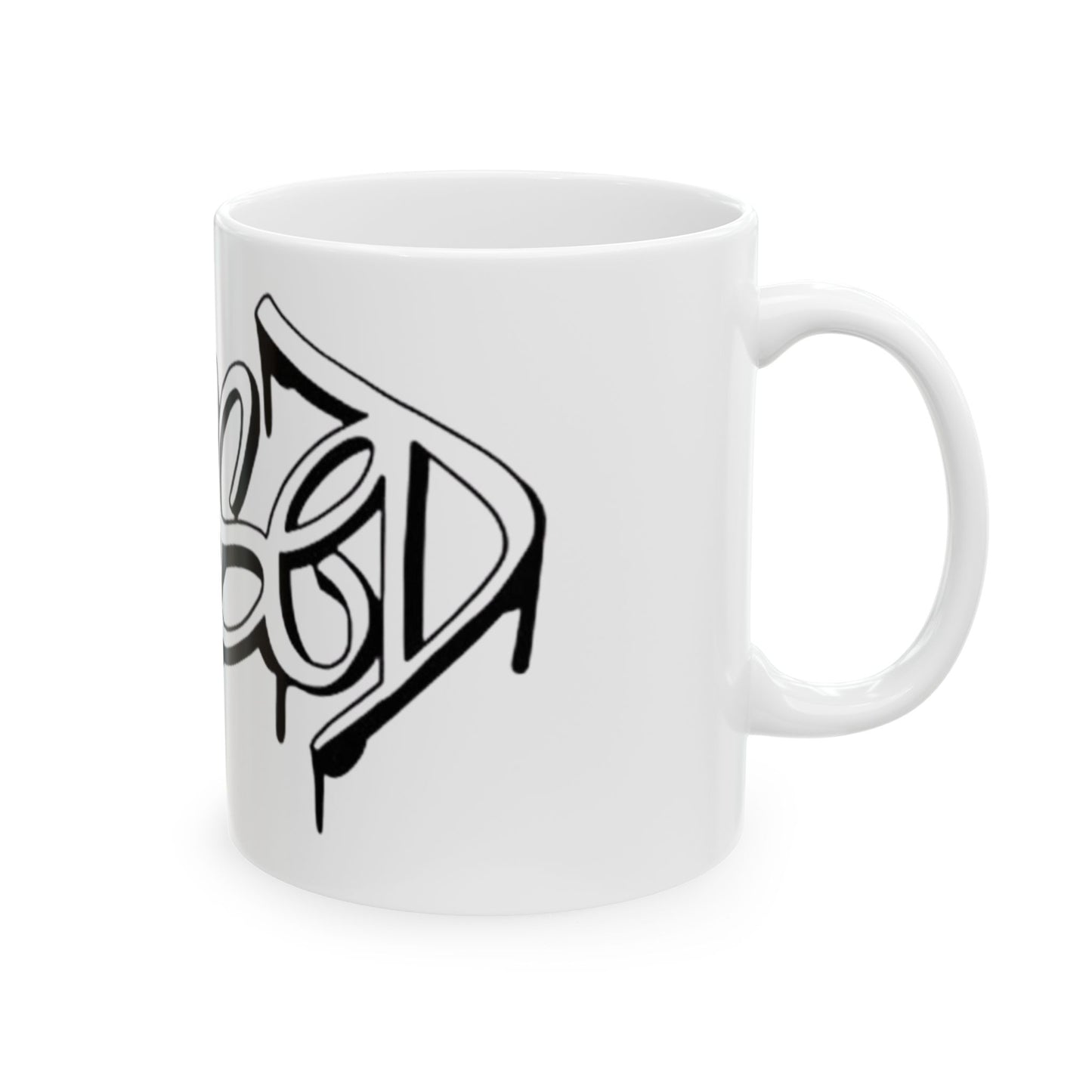 Blessed Graffiti Ceramic Mug - Perfect Gift for Coffee Lovers, Street Art Enthusiasts, Home Decor, Unique Gift Idea, Inspirational Mug