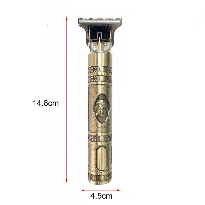 Vintage Men’s Hair Clipper with Interchangeable Guide Combs- USB Charging_1