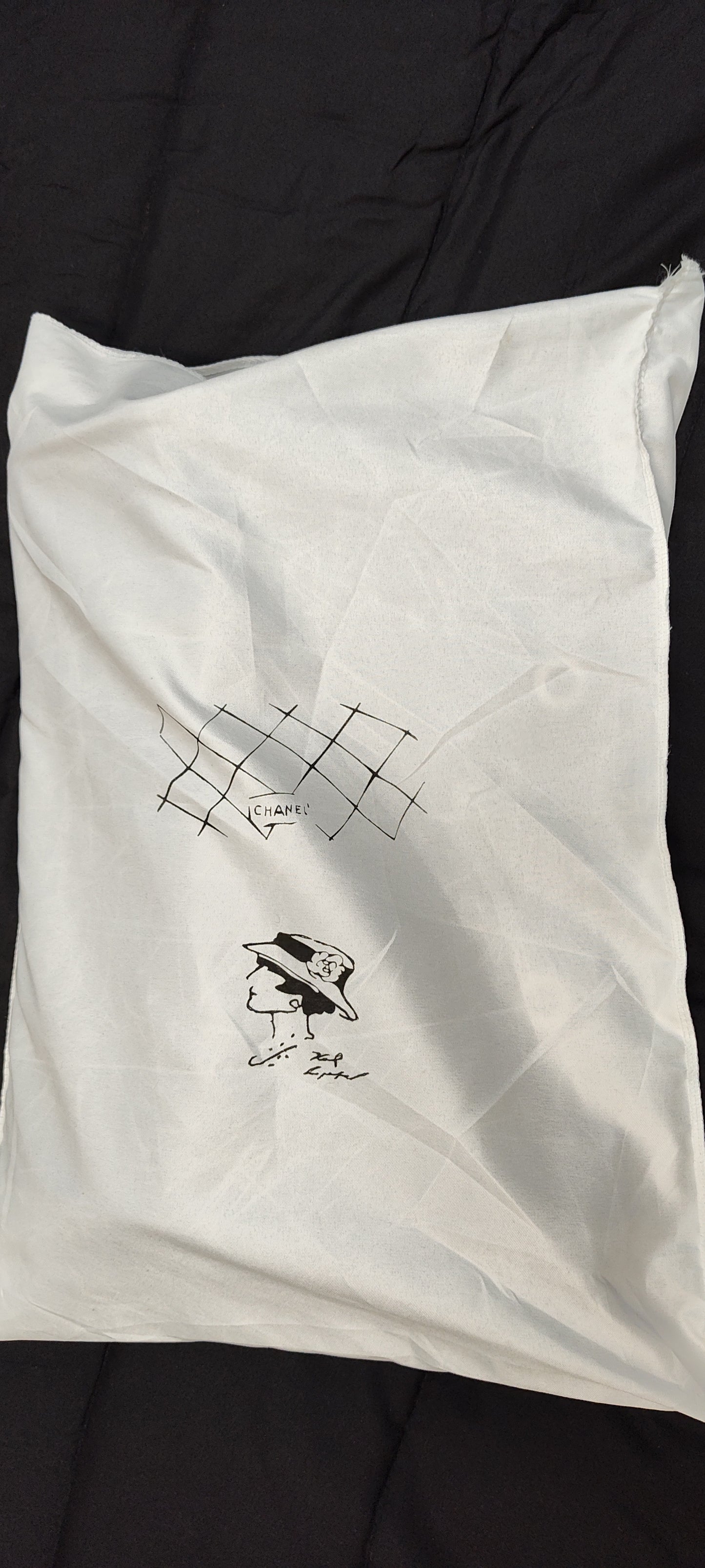Inspired By: Chanel deauville tote white embroidered letters, canvas bag