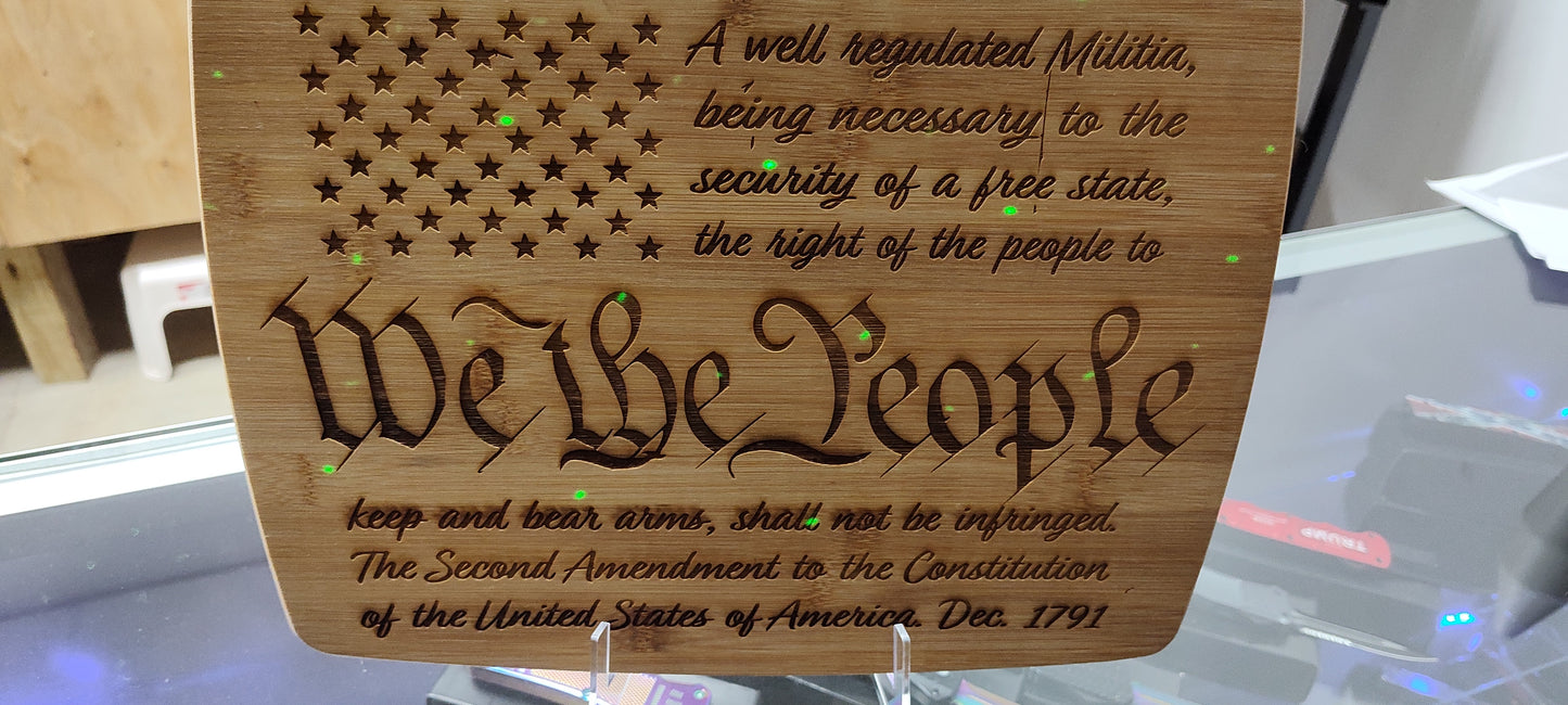 We The People DECOR Banboo plaque