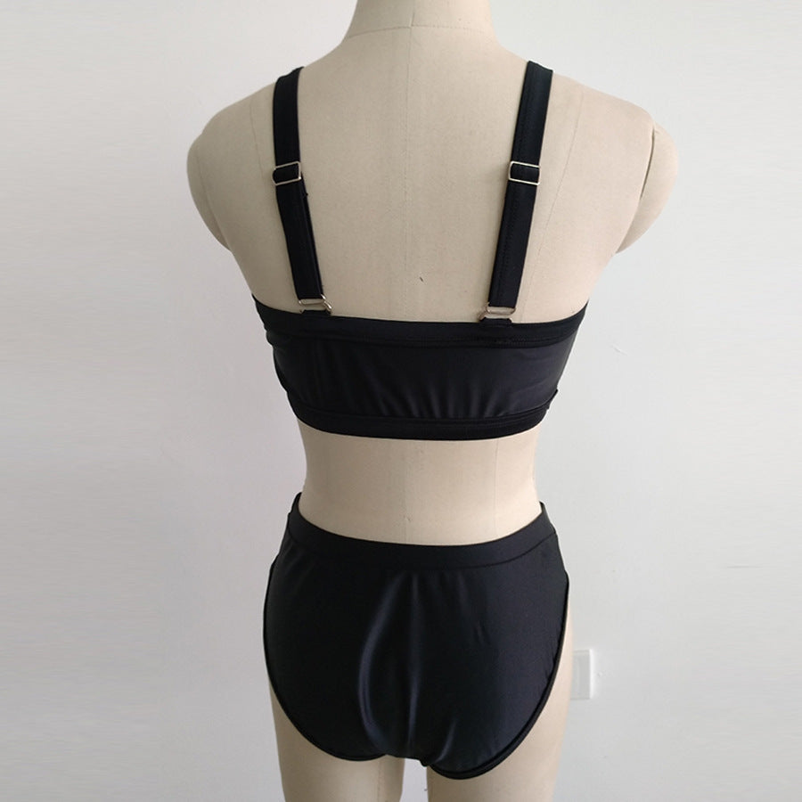 Split female swimsuit