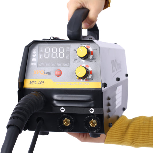 140A MIG Welder – 110V Multi-Process Welding Machine – 4-in-1 Gas & Gasless MIG, Flux Core, Lift TIG, and Stick ARC Welder – Portable, Versatile, and Powerful for Home, Auto, and Shop Projects