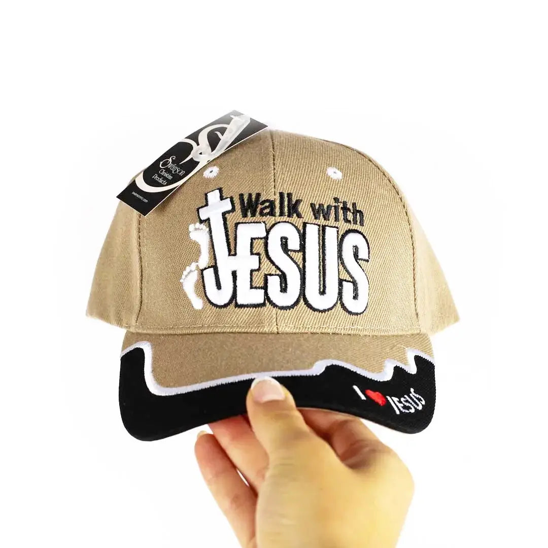 "Discover the hat that fits your style and protects you in any weather." Hat - Khaki - Walk With Jesus