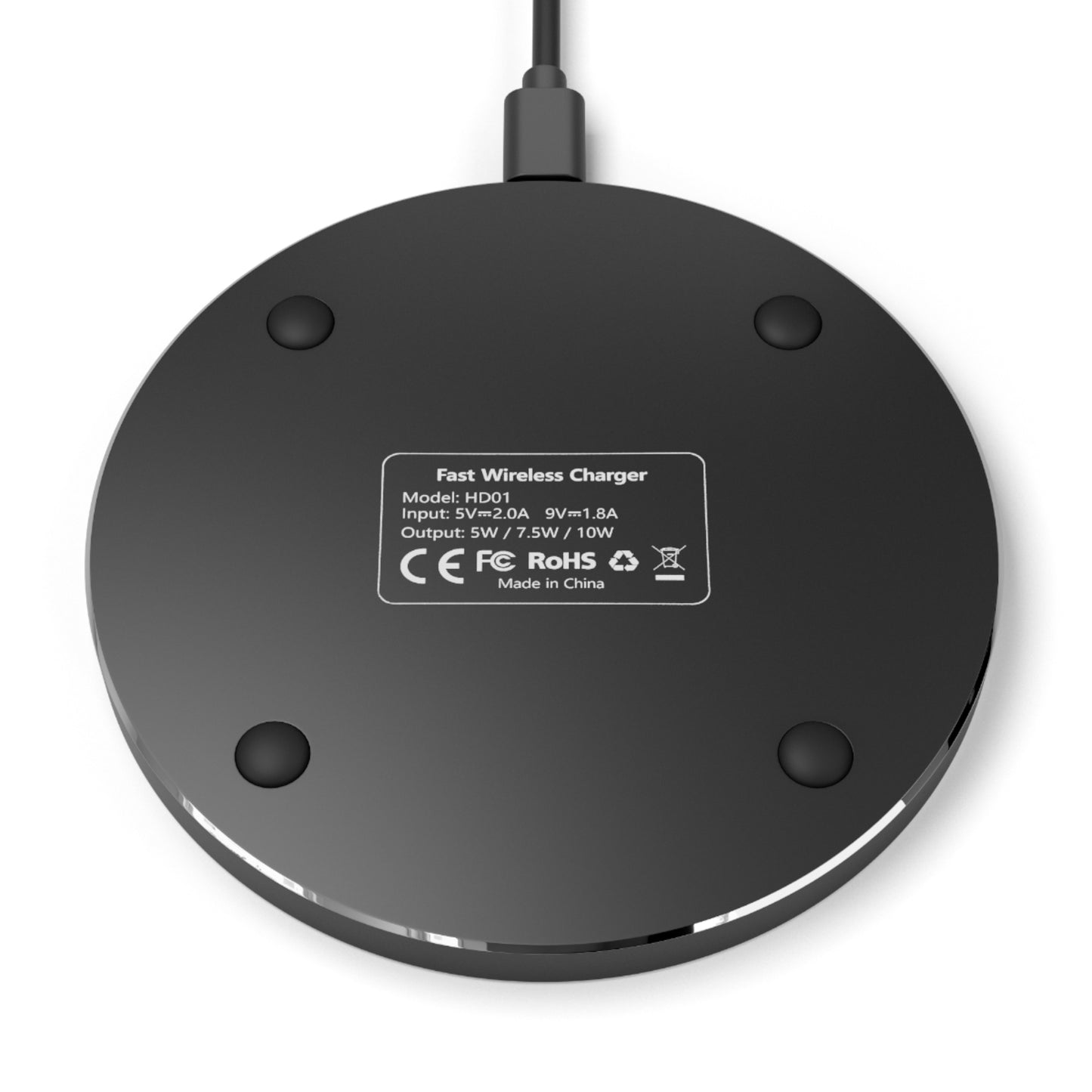 Patriotic Wireless Charger - Die-Cut American Design, Fast Charge for Home Office, Ideal Gift for Holidays, Memorial Day, July 4th