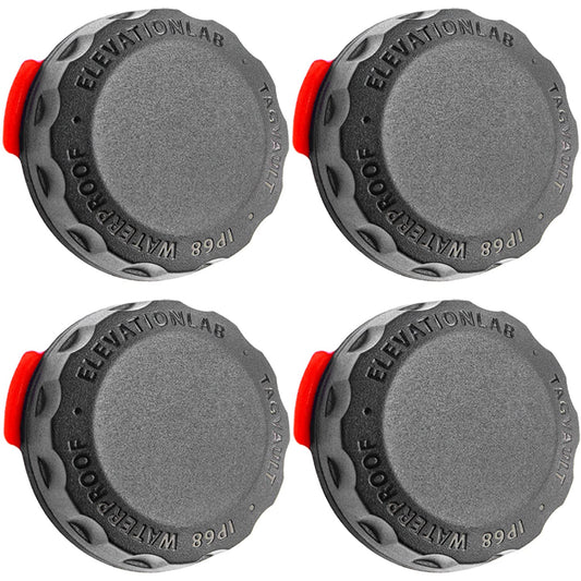 Elevation Lab TagVault Surface AirTag Adhesive Mount - The Original Waterproof AirTag Stick-On Holder | 3M VHB, Ultra-Durable, Screw-On Design, Find Your Bike, Car, Skis, & More (4-Pack)