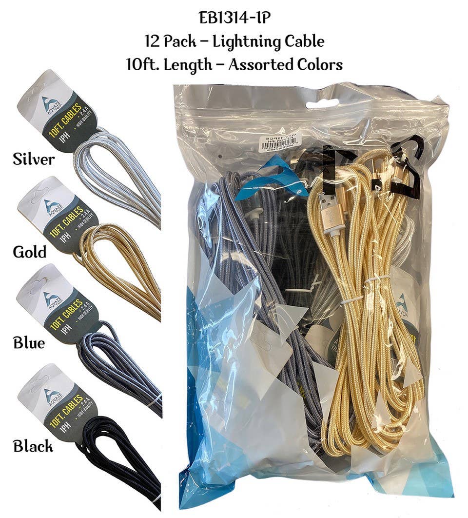 Type C  & Iphone 10 FT Charging Cable