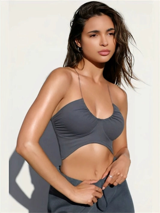 Women's Yoga Clothes Halterneck Workout Wrap Jumei Natural-looking