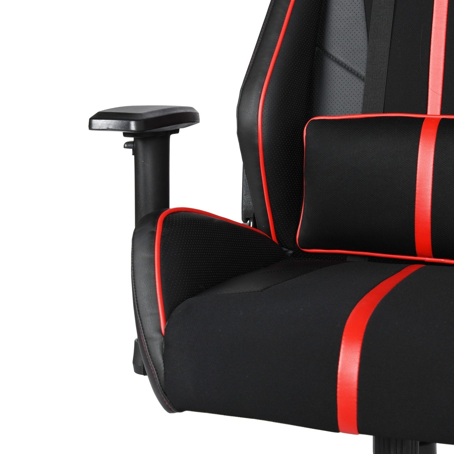 Gaming Chair Racing Office Ergonomic Computer PC Adjustable Swivel Chair with Fully Reclining Back in Red LeatherSoft