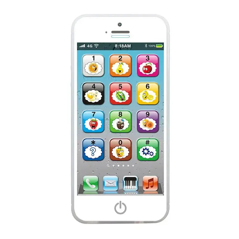 English Music Cellphone Toys with LED Baby Kids Early Educational Mobile Phone Glowing Learning Toy Chirstams Gift for Children