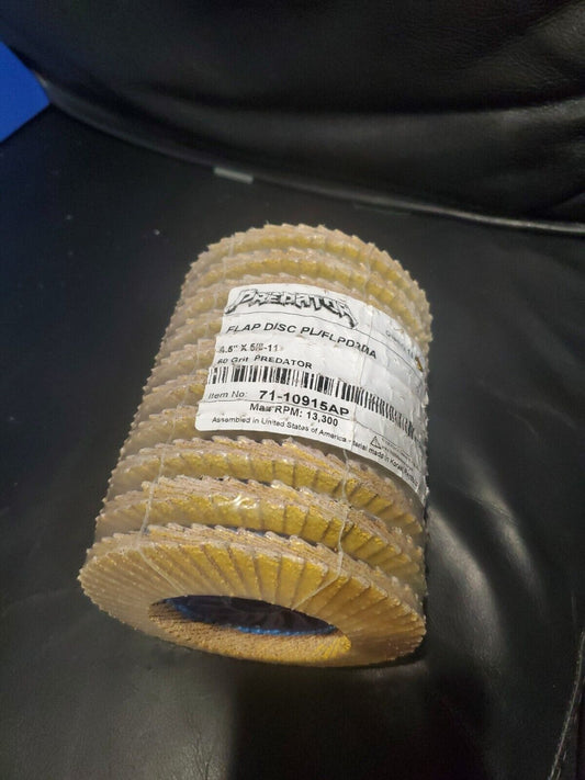 4-1/2" x 5/8"-11 AP PREDATOR Nylon Flap Disc, 60 Grit (10PAK)