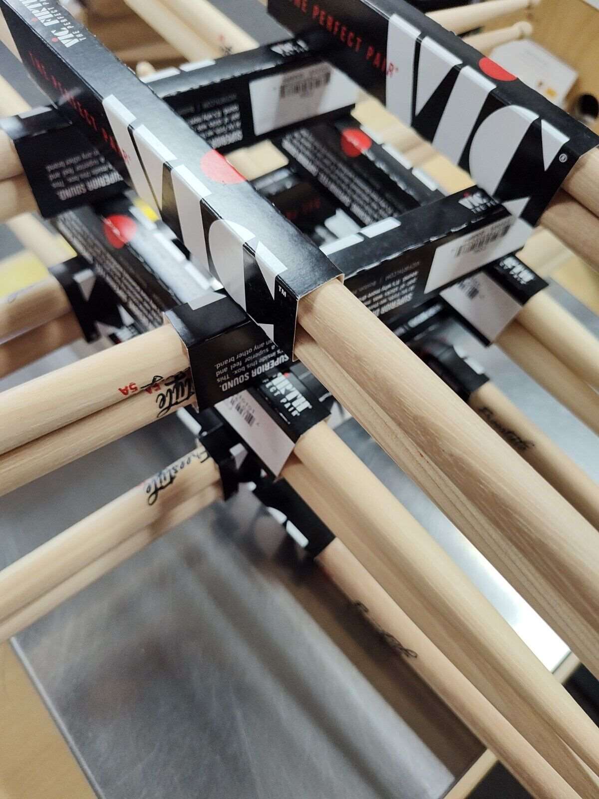 10 PAIRS of Vic Firth Freestyle Drum Sticks 5=5A, 2=7A, 3=5B