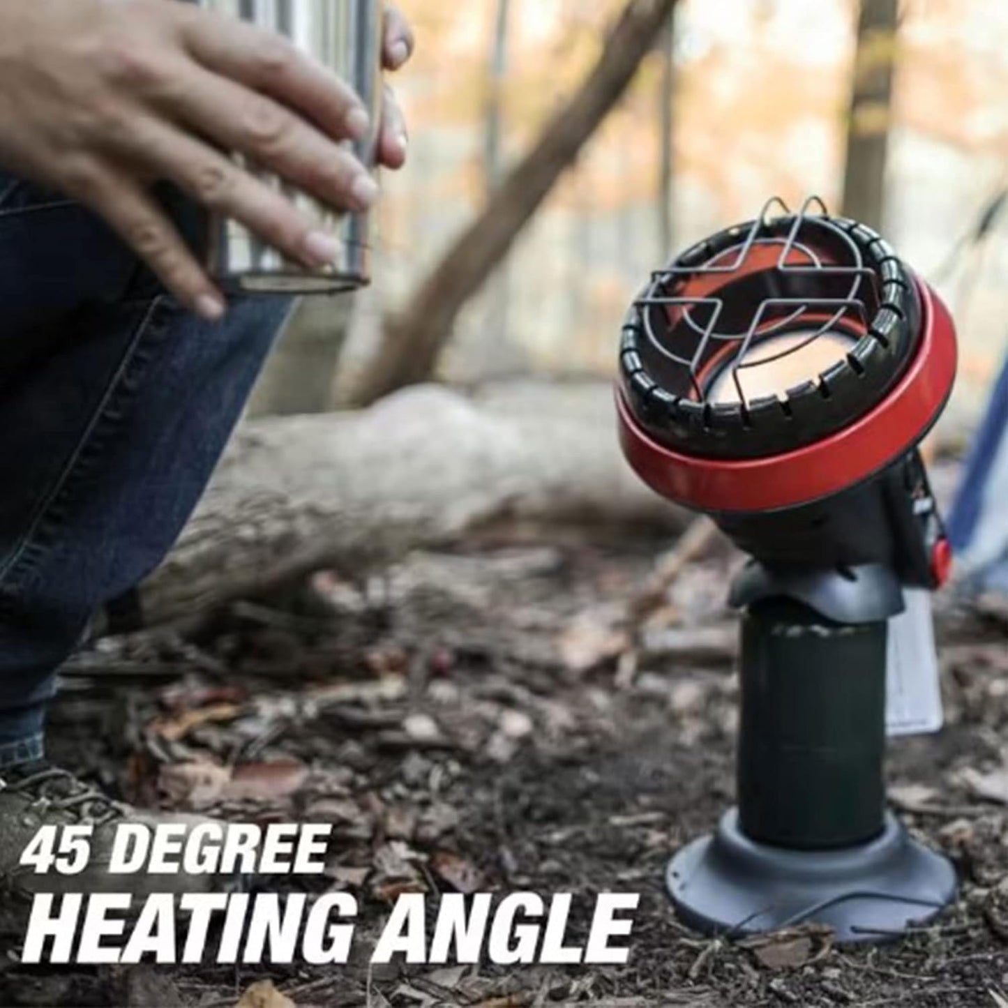 Mr. Heater MH-F215100 3800 BTU Portable Little Buddy Propane Emergency Heat with Push Start Button, Piezo Spark Igniter, and Tip Over Safety Shutoff
