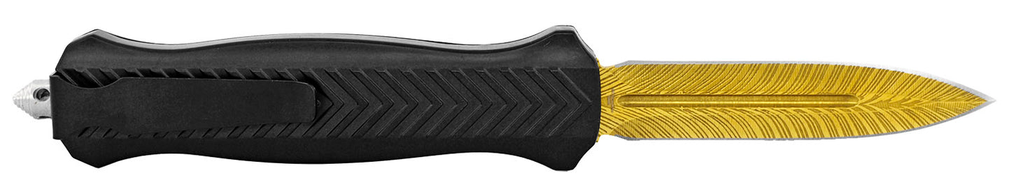 5.25" Trax Out the Front Pocket Knife - Gold