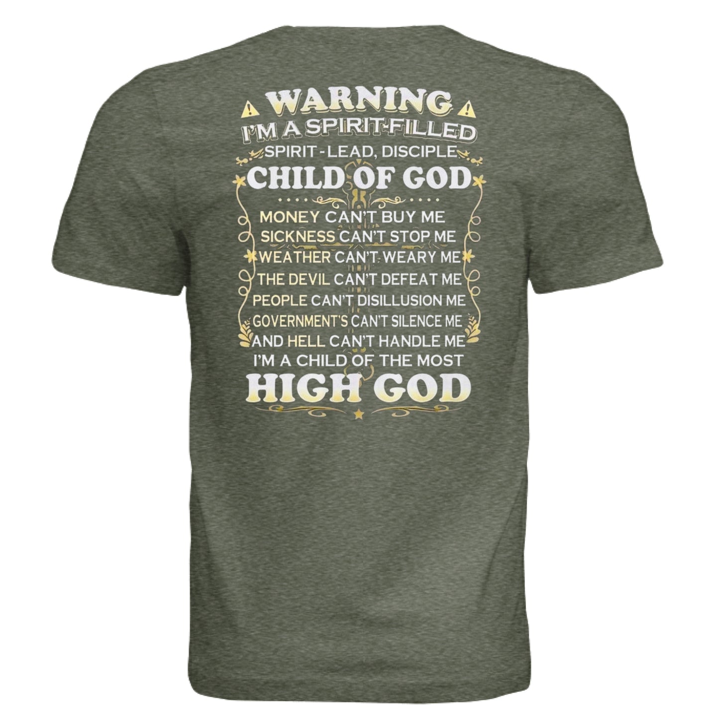 Military Green Triblend - BACK