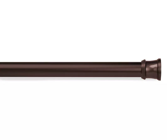 Chocolate Twist & Fit No Tools Tension Utility Rod, (42" - 72")