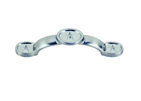 Texas Star Design Cabinet Pull, Satin Nickel Finish ~ 3" CTC (10 PAK)