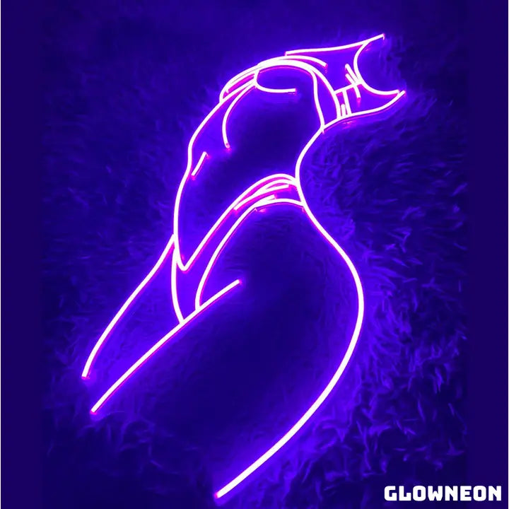 Neon Sexy Body Girl Sign, Girl Room Decor, Body Led