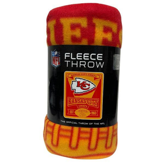 Kansas City Chiefs Blankets - 50"x60" Fleece- Marquee Style