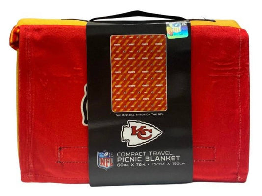 Oversized Picnic Travel Blanket 60"x72"- Kansas City Chiefs