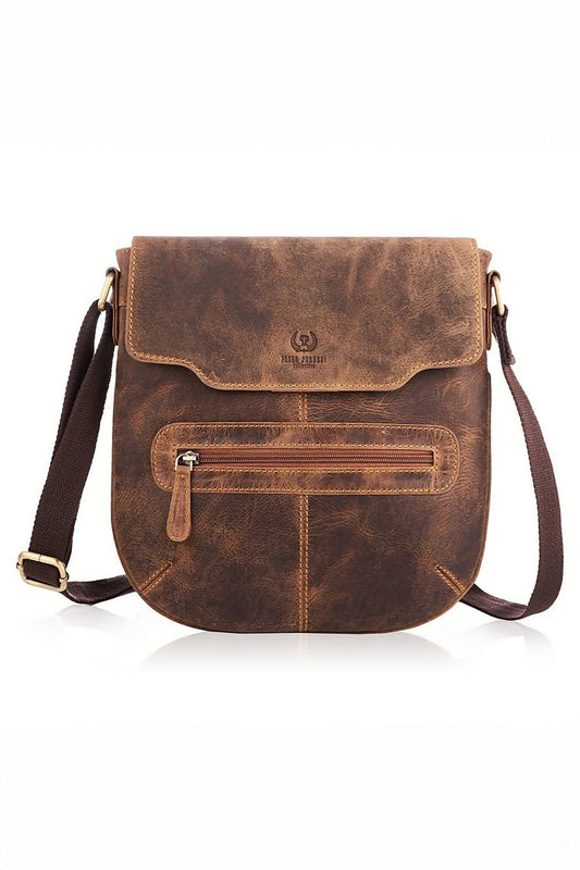 Red HOT Natural leather bag by Galanter, will improve your look